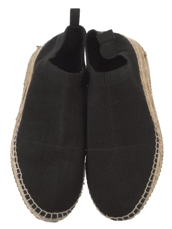 Alexander Wang Black Knit Slip-On Espadrilles - Picture 1 of 10